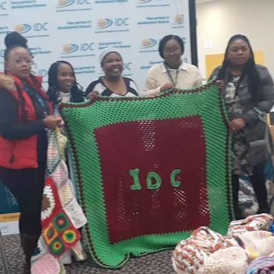 A SPECIAL GIFT AND OUR MASCOT BLANKET