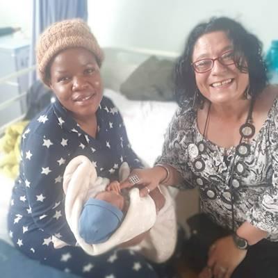 Caron Liebenberg sharing a moment