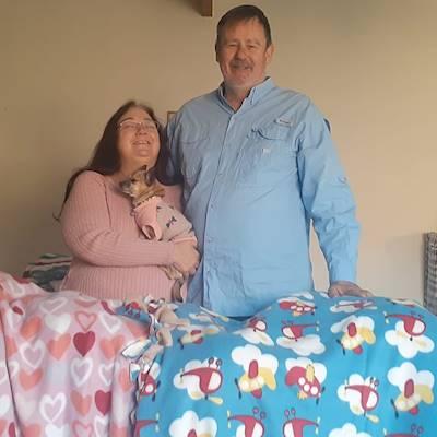 GWC giving blankets to VCE today