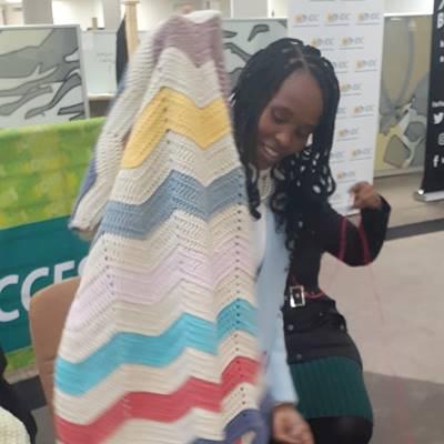 IDC Knitwit Volunteer blanket donated