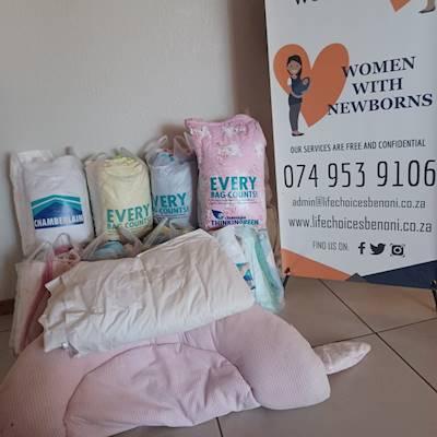 Our monthly drop-off at the Life Choice