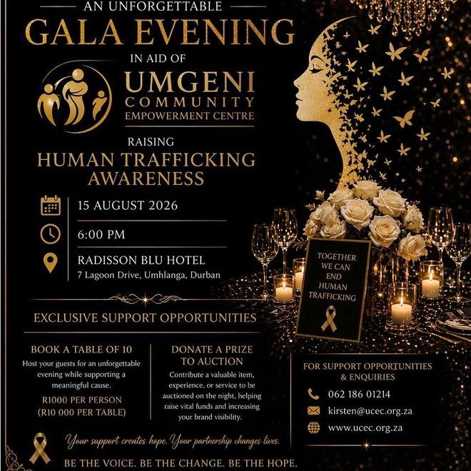 Gala Dinner Fundraising Event - Durban, 15 August 2026