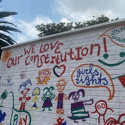 The new Constitution mural