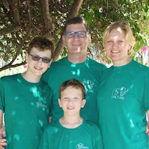 Karin Volunteer with her family - May 2018