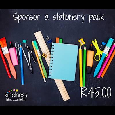 Help Kindness Like Confetti raise R10000 for stationery packs for children